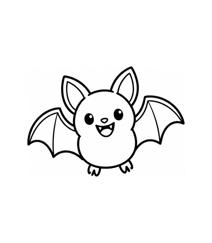 Cute bat printable preview