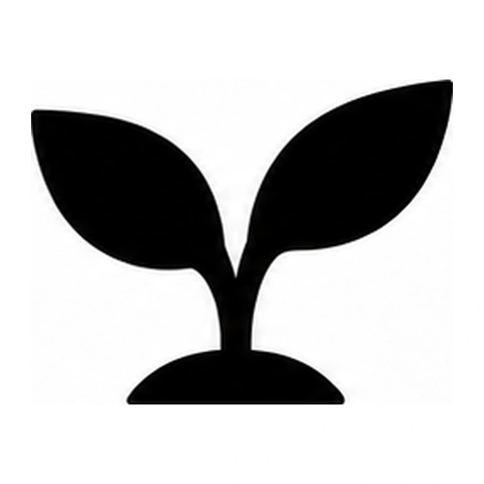 Two-leaf sprout pumpkin pattern