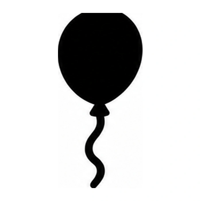 Balloon with broad string pumpkin pattern