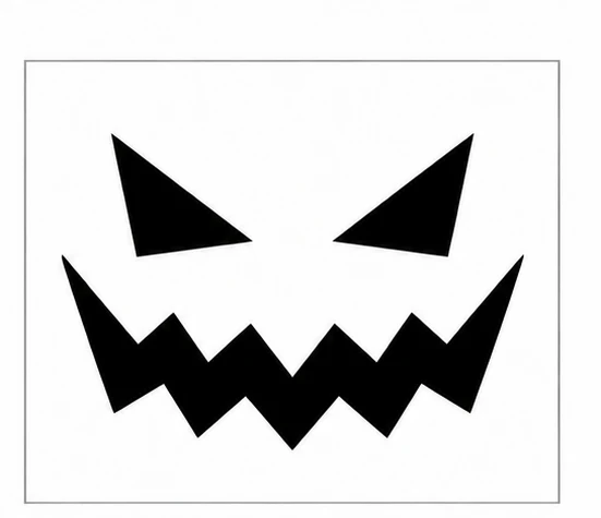 Jagged jack pumpkin pattern