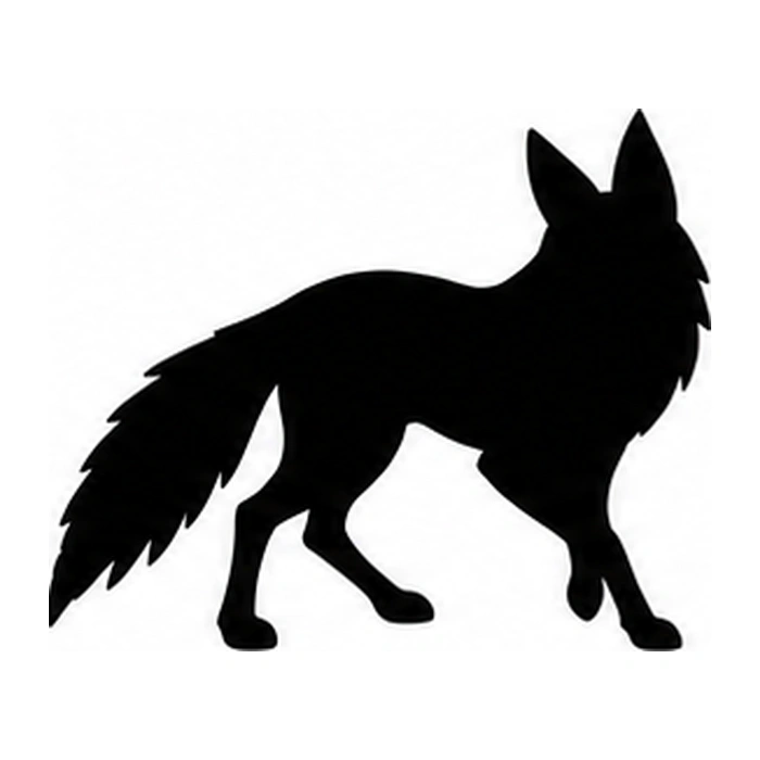 Side-view fox pumpkin pattern