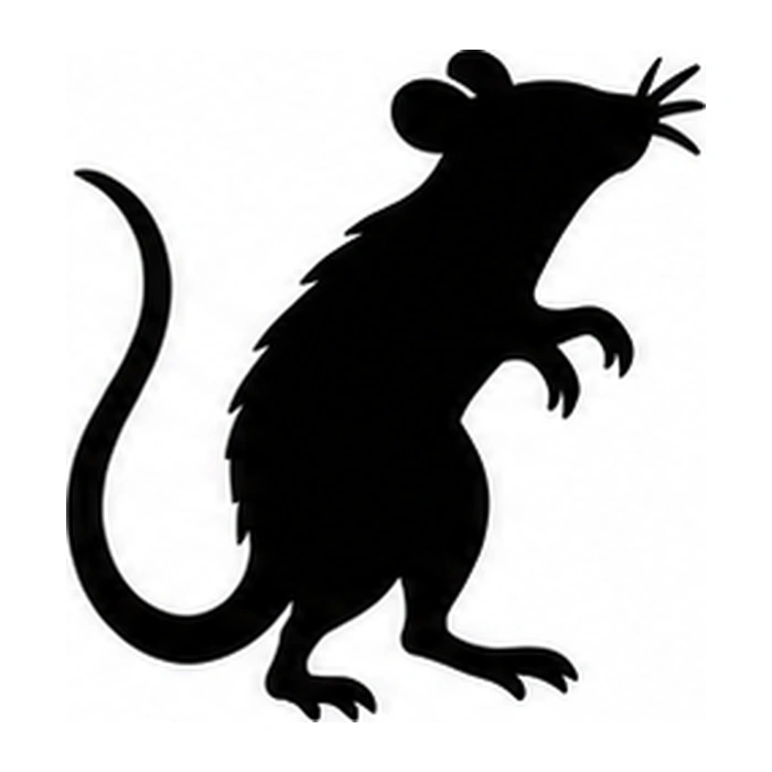 Standing rat pumpkin pattern