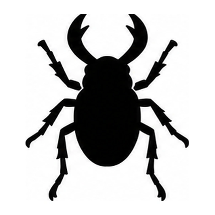 Crawling beetle pumpkin pattern
