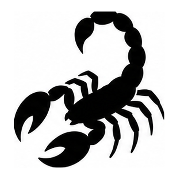 Scorpion curl pumpkin pattern