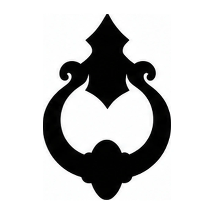 Door knocker pumpkin pattern