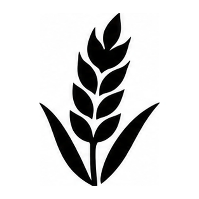 Wheat stalk pumpkin pattern