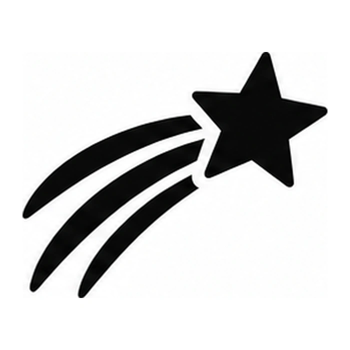 Shooting star pumpkin pattern