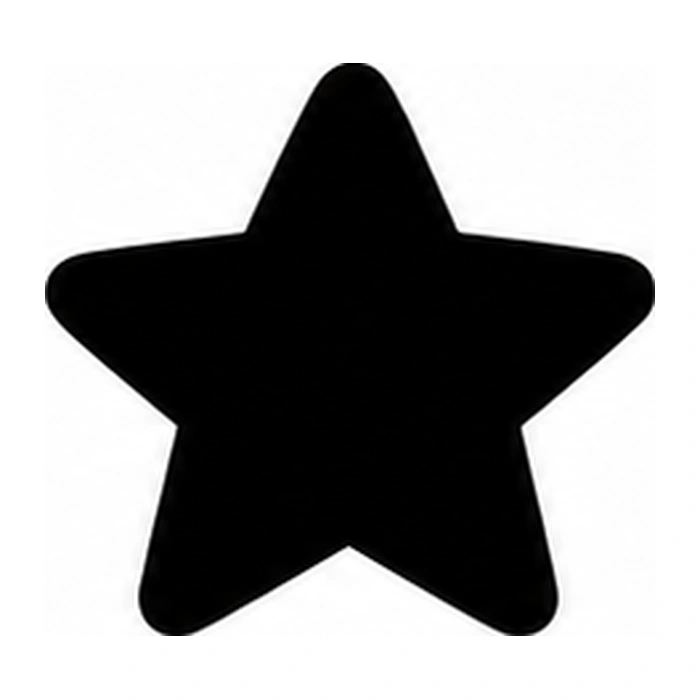 Chunky five-point star pumpkin pattern